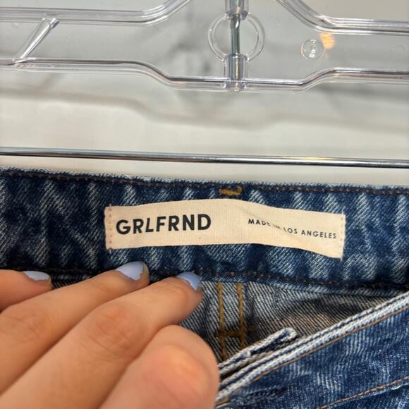 GRLFRND Kate Low Rise Slim Crop Jean in Hidden Hills - Picture 3 of 11